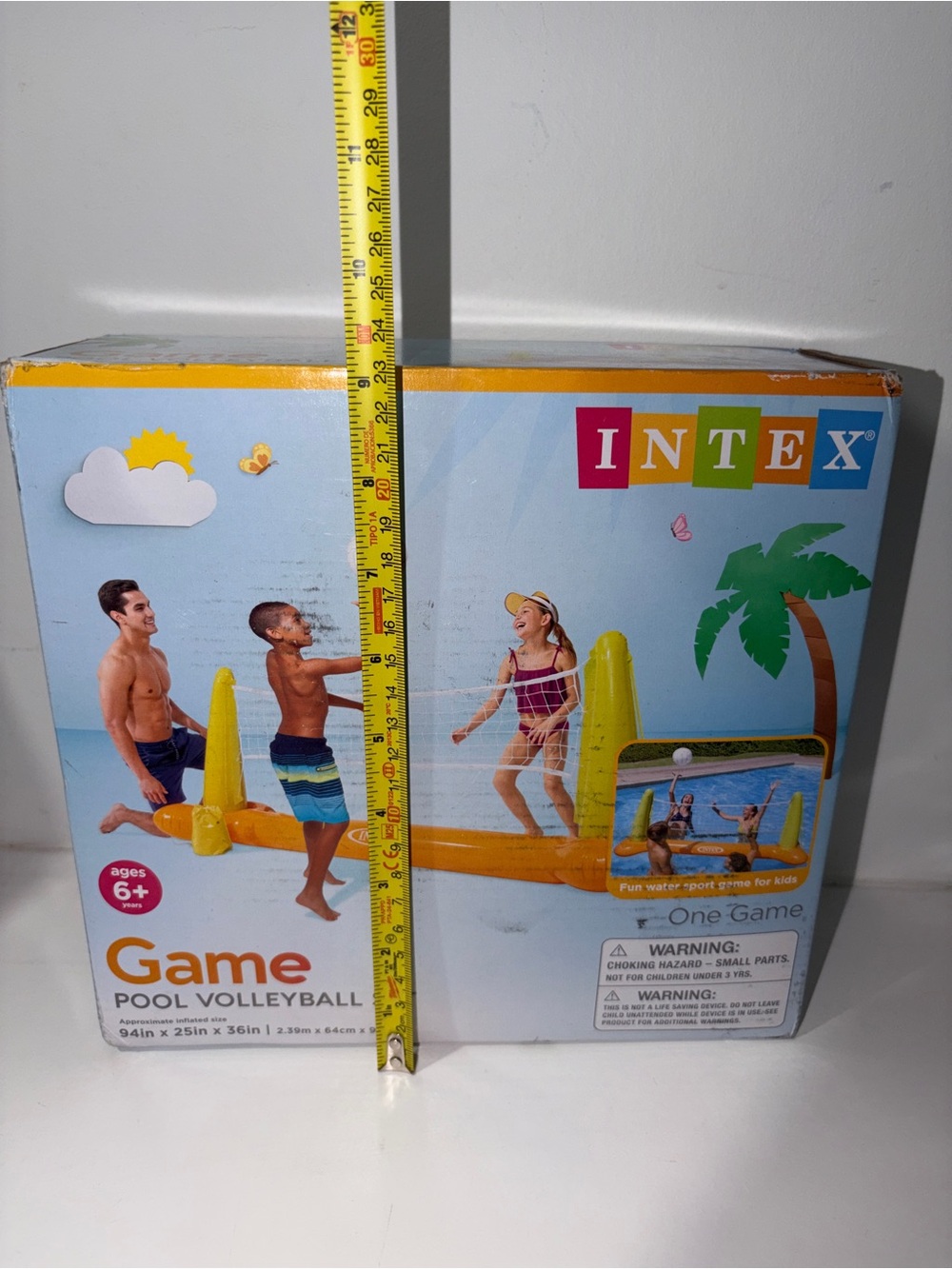 Intex Pool Volleyball Game Set Inflatable Net & Ball NWT - Picture 2 of 3